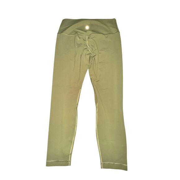 Lululemon Align High Rise Pant Women's Sz 12 Bronze Green 25" Nulu Sweat Wicking - Picture 2 of 4